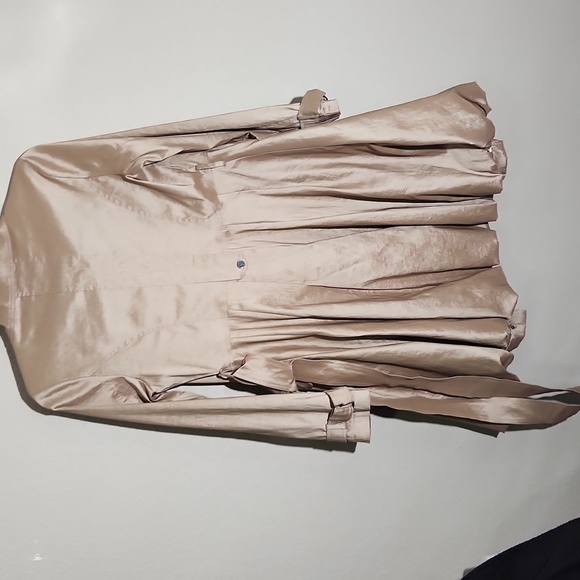 Belle Fare Coat Trench Size S Lepoard 50s 60s Dress Coat Flaw Victorian Bubble - Picture 11 of 16